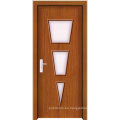 Puerta de madera moderna con vidrio (WX-PW-143)